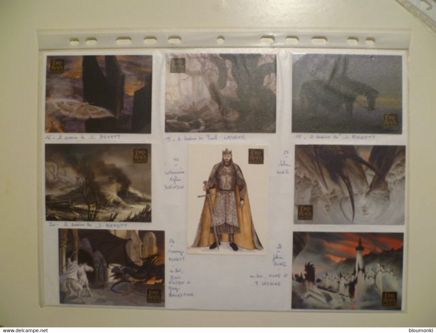 Lot De 15 Cartes Seigneur Des Anneaux / Lord Of The Rings Masterpieces / TOPPS Trading Cards  / Illustrateurs - Herr Der Ringe