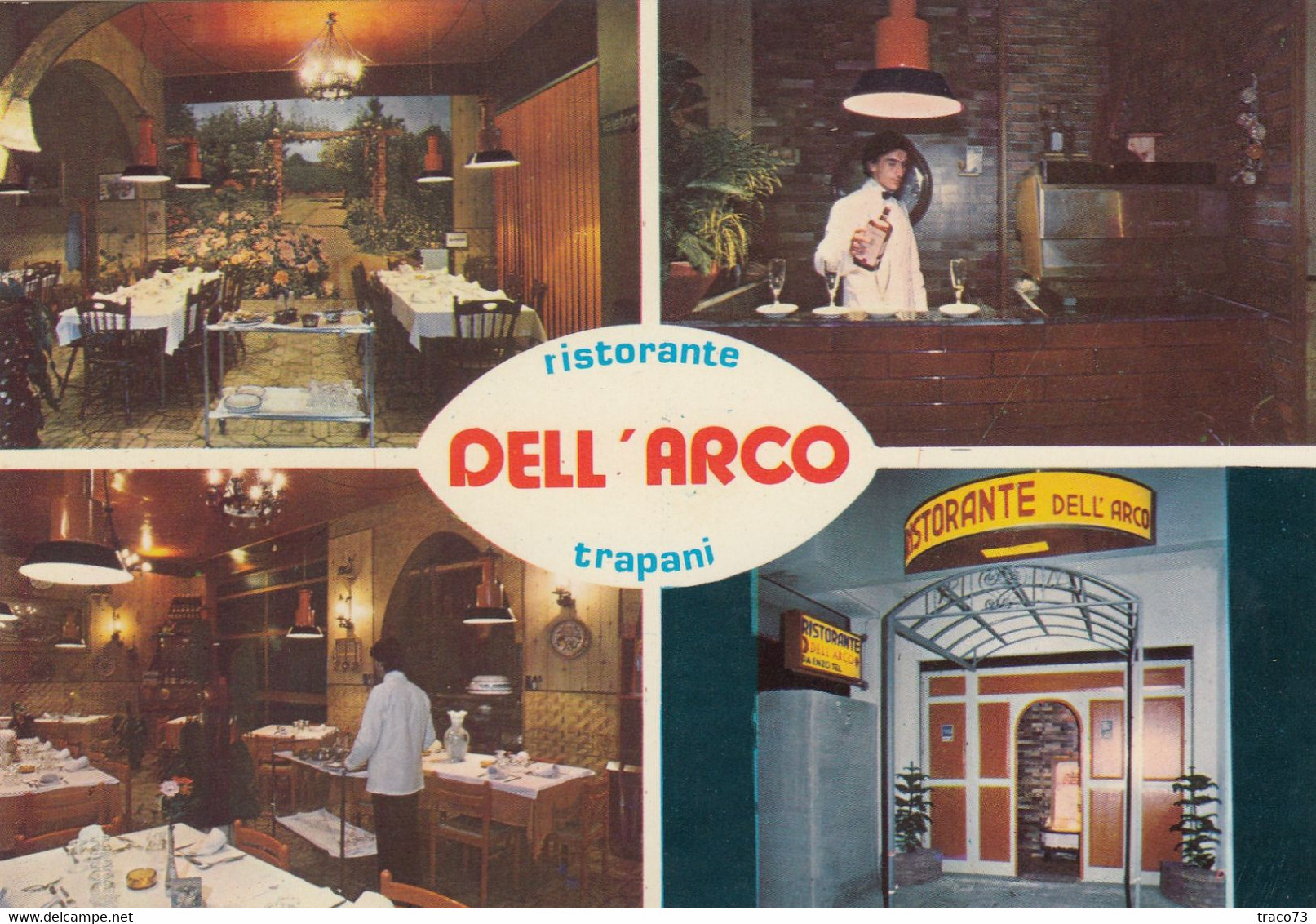 TRAPANI  /  Cartolina Pubblicitaria _ Ristorante "DELL'ARCO" - Trapani