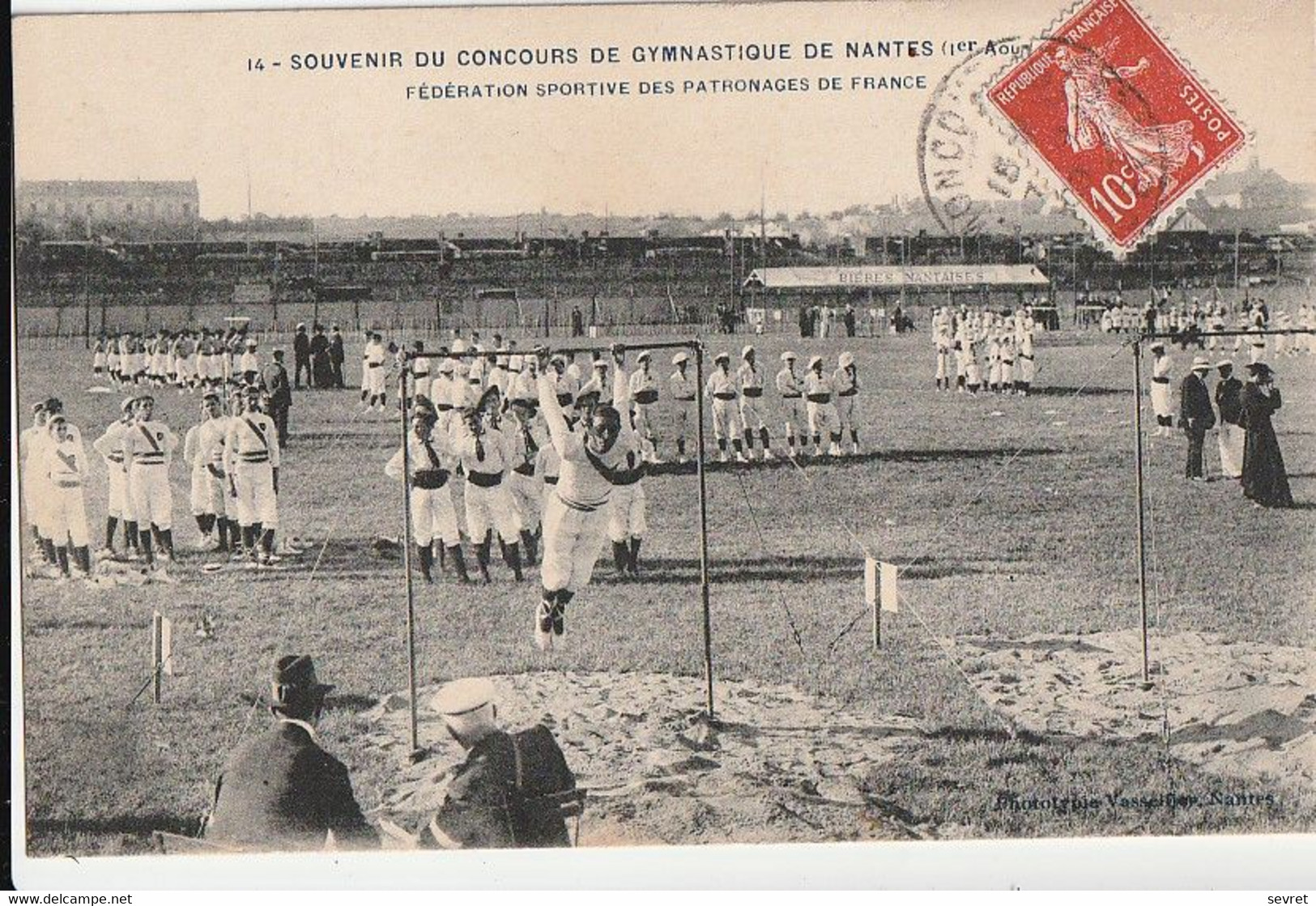 SOUVENIR DU CONCOURS DE GYMNASTIQUE DE NANTES(1er Aout 1909). - Fédération Sportive Des Patronages De France - Gymnastics