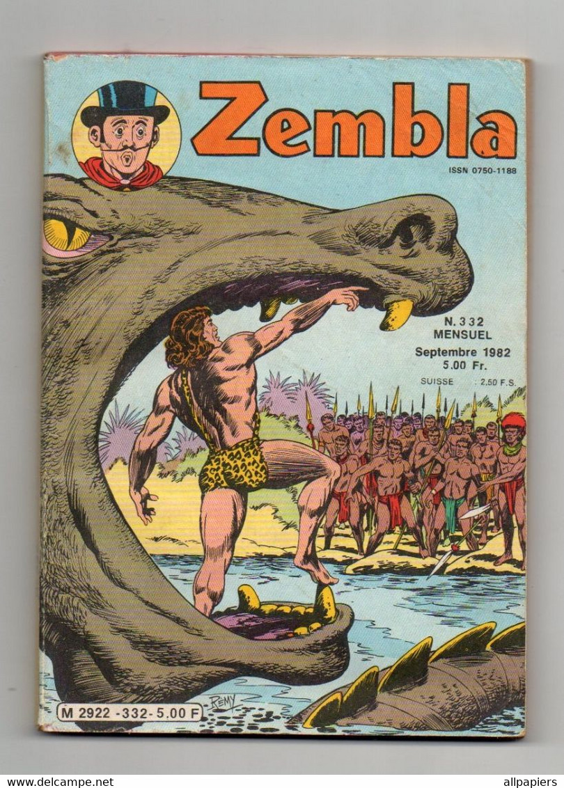 Petit Format Zembla N°332 Le Monstre Du Lac Céleste - Rakar De 1982 - Lug & Semic