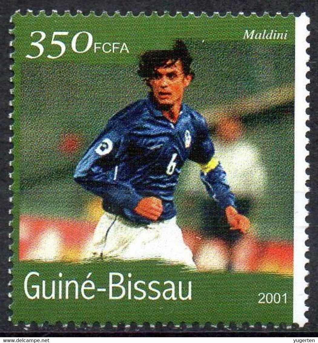 GUINEA-BISSAU - 1v - MNH - Paolo MALDINI Football Italy Italia Milano Player Fußball Fútbol Soccer Calcio - Andere & Zonder Classificatie