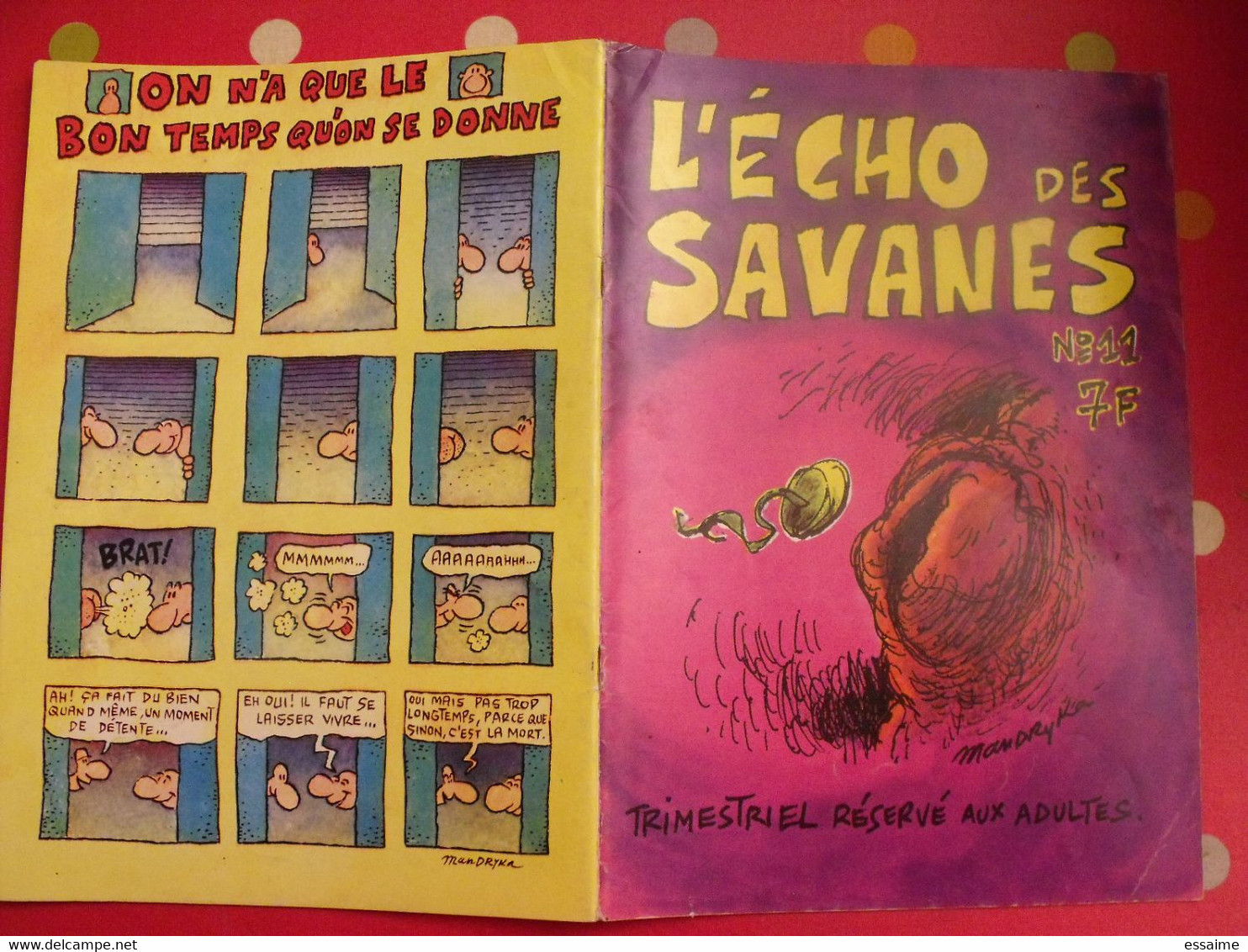 L'écho Des Savanes N° 11. 1975. Gotlib Bretecher Mandryka - L'Echo Des Savanes