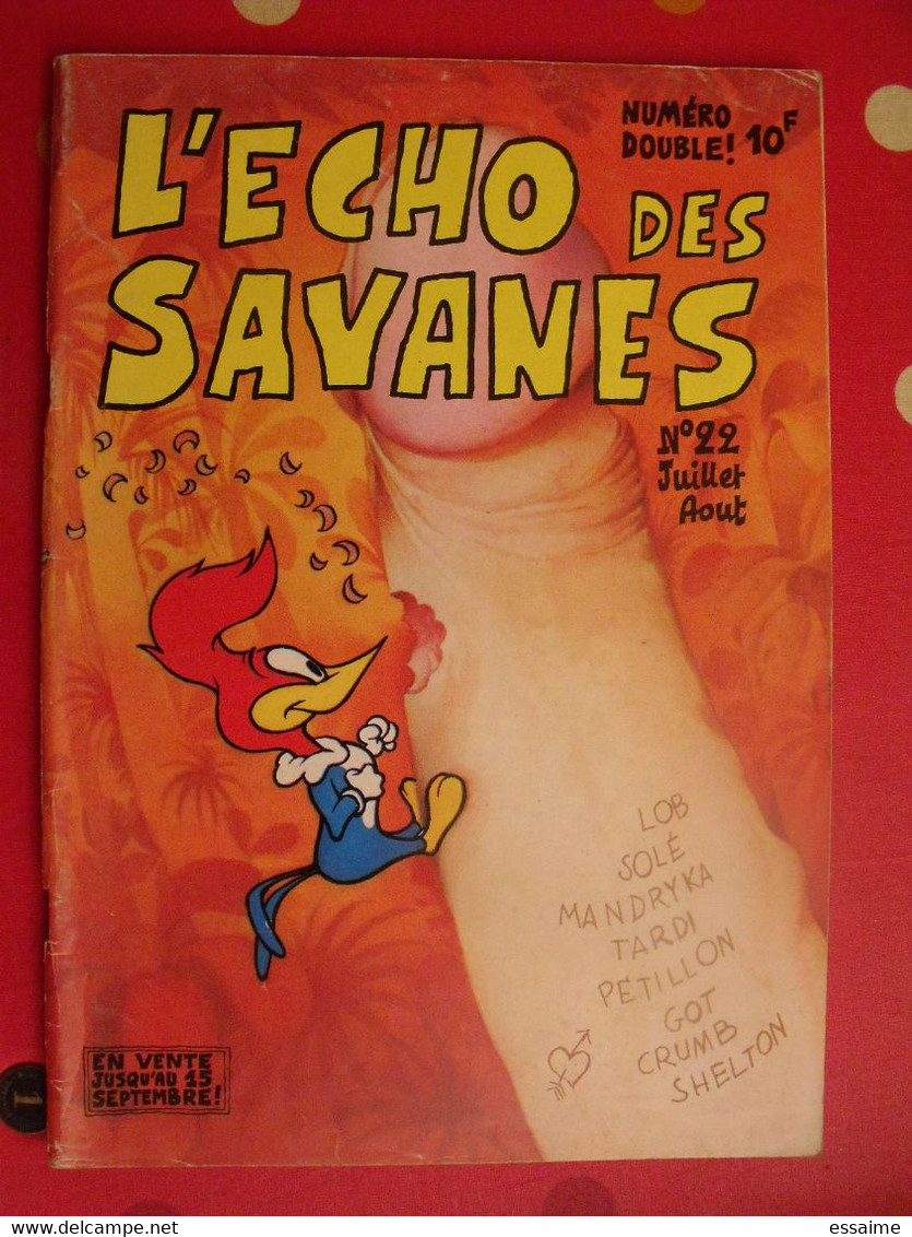 L'écho Des Savanes N° 22. 1976. Shelton Crumb Got Pétillon Tardi Solé Mandryka Lob - L'Echo Des Savanes