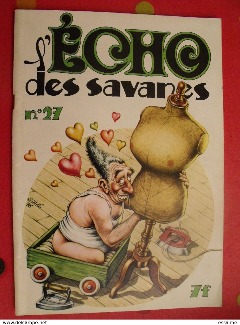 L'écho Des Savanes N° 27. 1977. Sire Benoit Marcelé Wood Pétillon Carali Lucques Crumb Solé - L'Echo Des Savanes