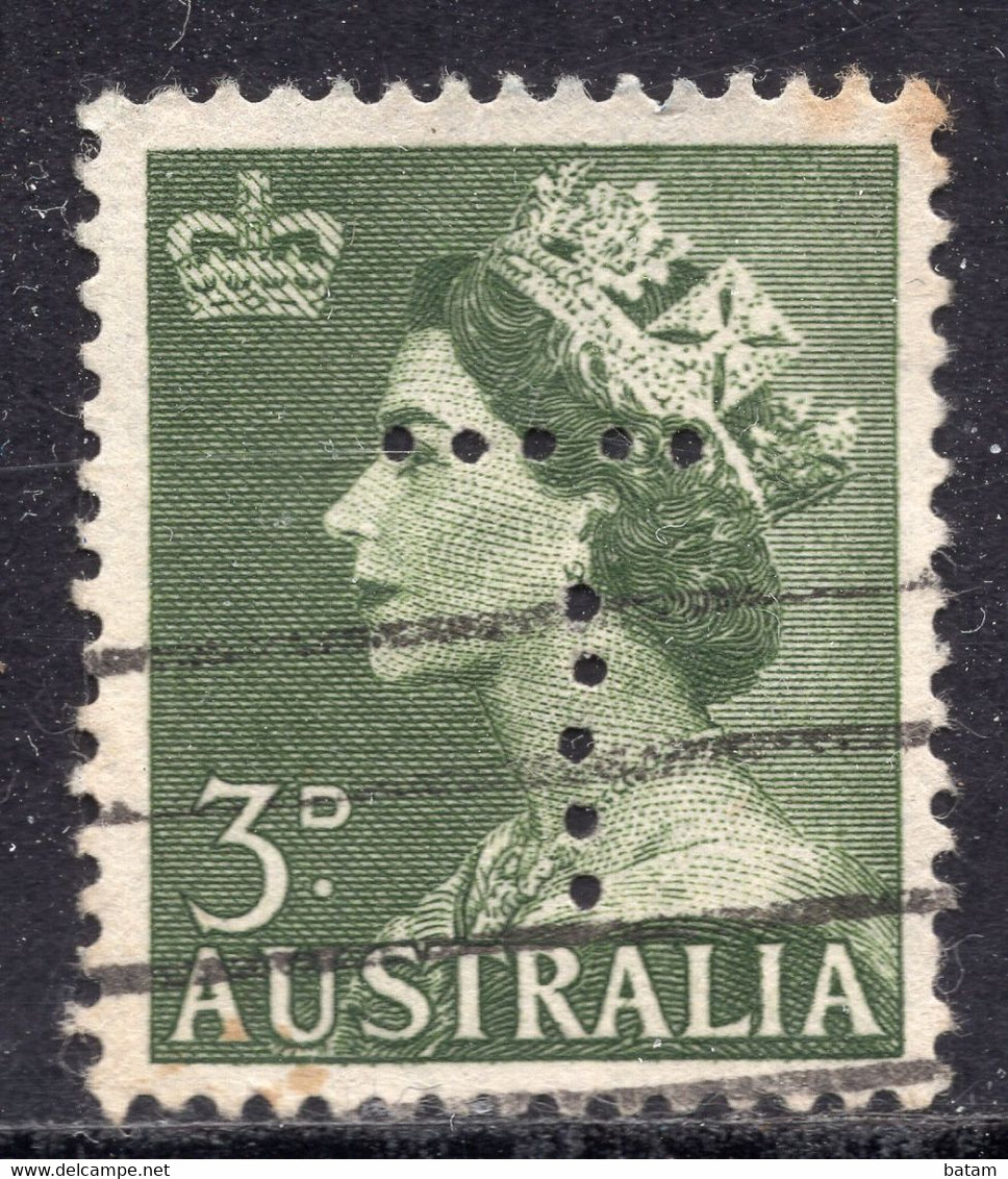 Australia - Queen Elizabeth II - Perfins " T" - Perfins