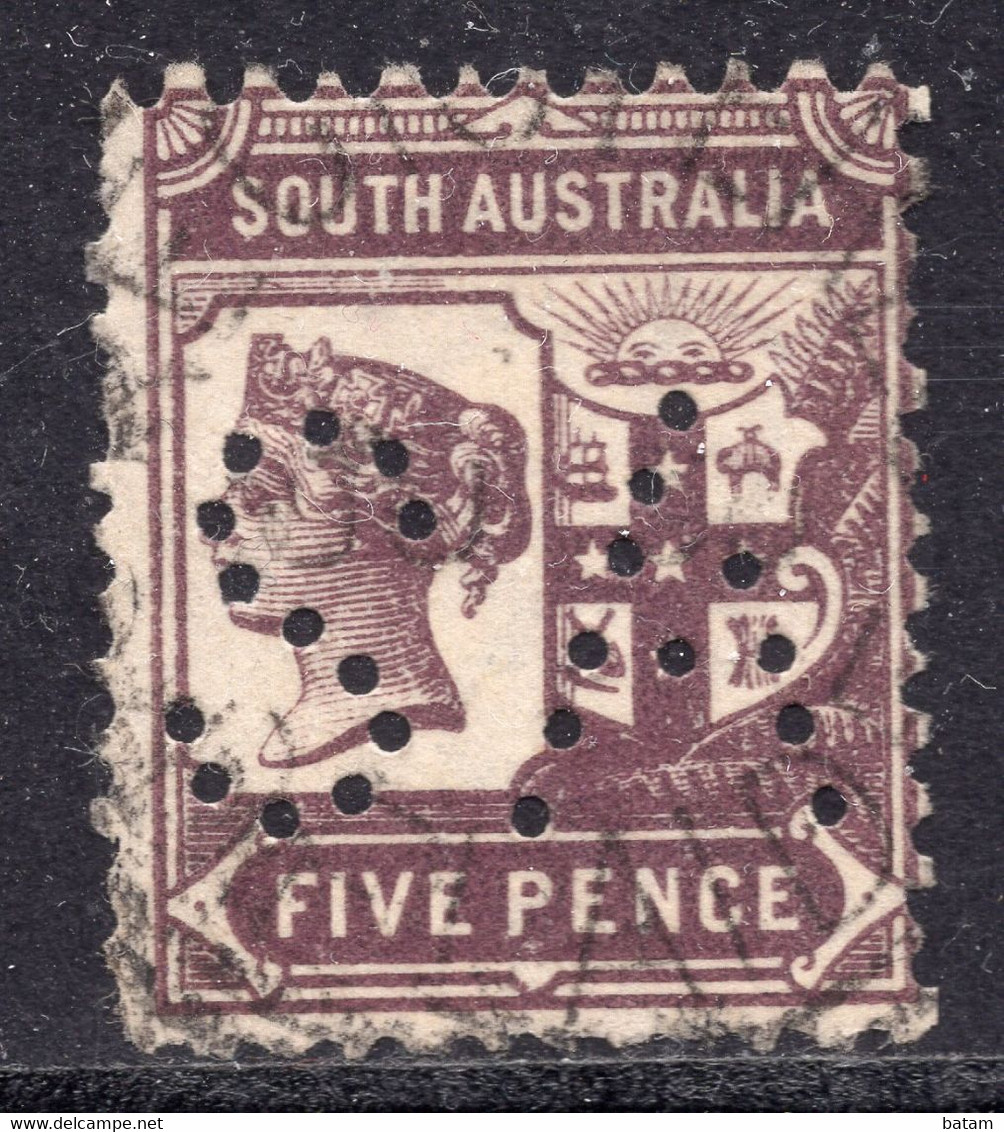South Australia - 1894 Queen Victoria - Perfins " SA " - Perfins