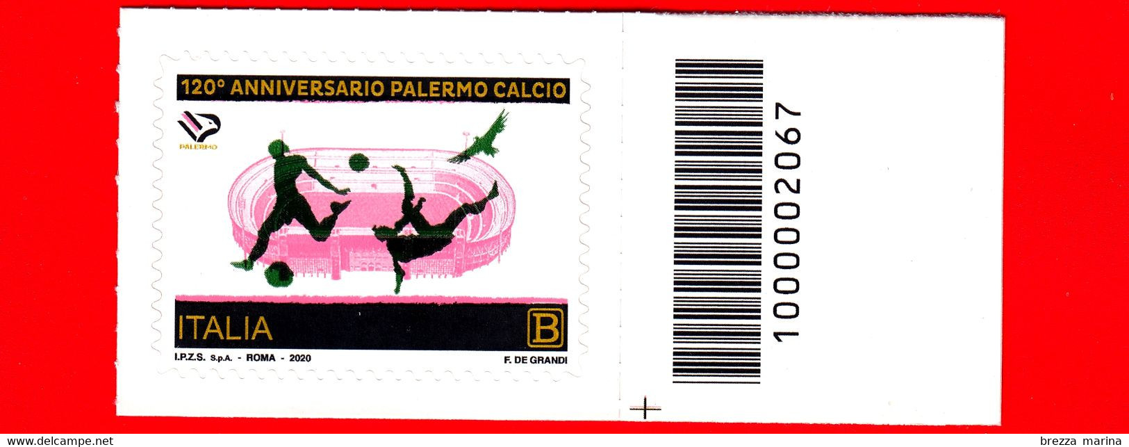 Nuovo - MNH - ITALIA - 2020 - 120 Anni Del Palermo Football Club S.p.A – Stadio - B - Barre 2067 - Barcodes