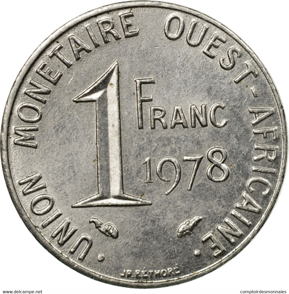 Monnaie, West African States, Franc, 1978, Paris, SUP, Steel, KM:8 - Côte-d'Ivoire