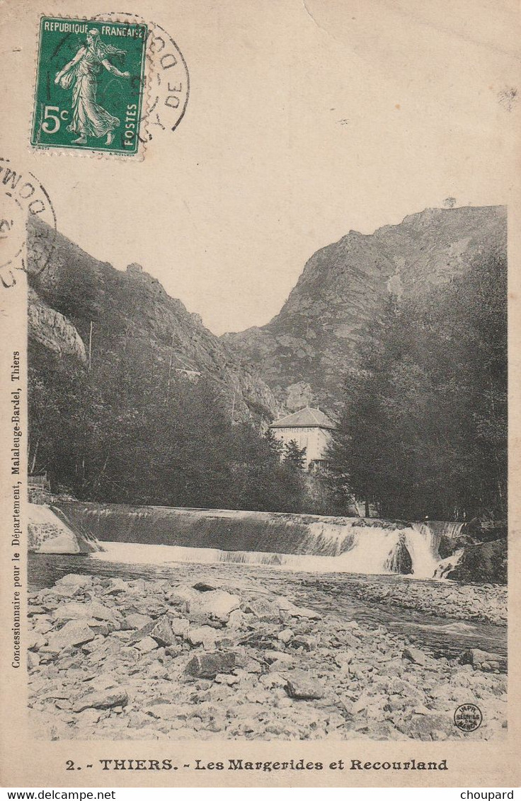 63 -Très Belle Carte Postale Ancienne De THIERS  Les Margerides Et Recourlad - Thiers