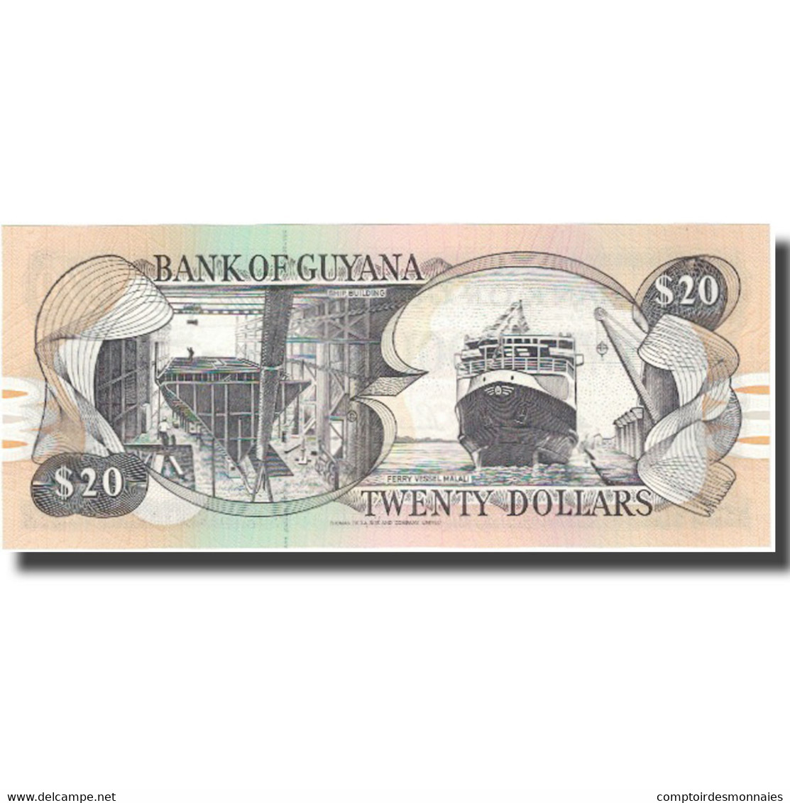 Billet, Guyana, 20 Dollars, KM:24d, NEUF - Guyana