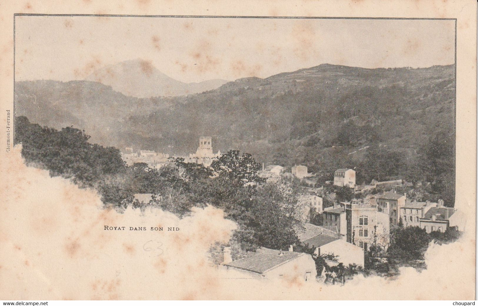 63 -Très Belle Carte Postale Ancienne De ROYAT   Dans Son Nid   ( Dos Simple ) - Royat