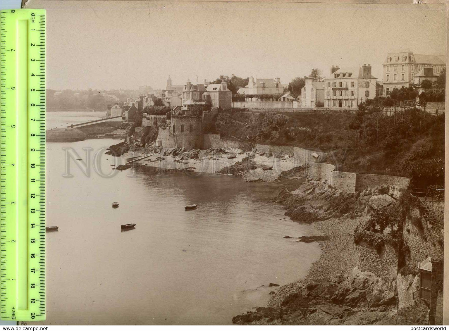 230917 FRANCE 1886 Year DINARD Grand-Hotel Old BIG PHOTO - Other & Unclassified