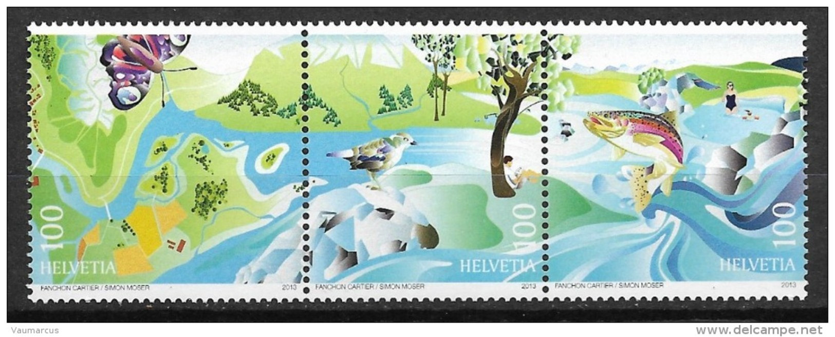 2013 Zu 1474-1476 / Mi 2306-2308 "renaturation" Des Villes ** / MNH - Nuevos