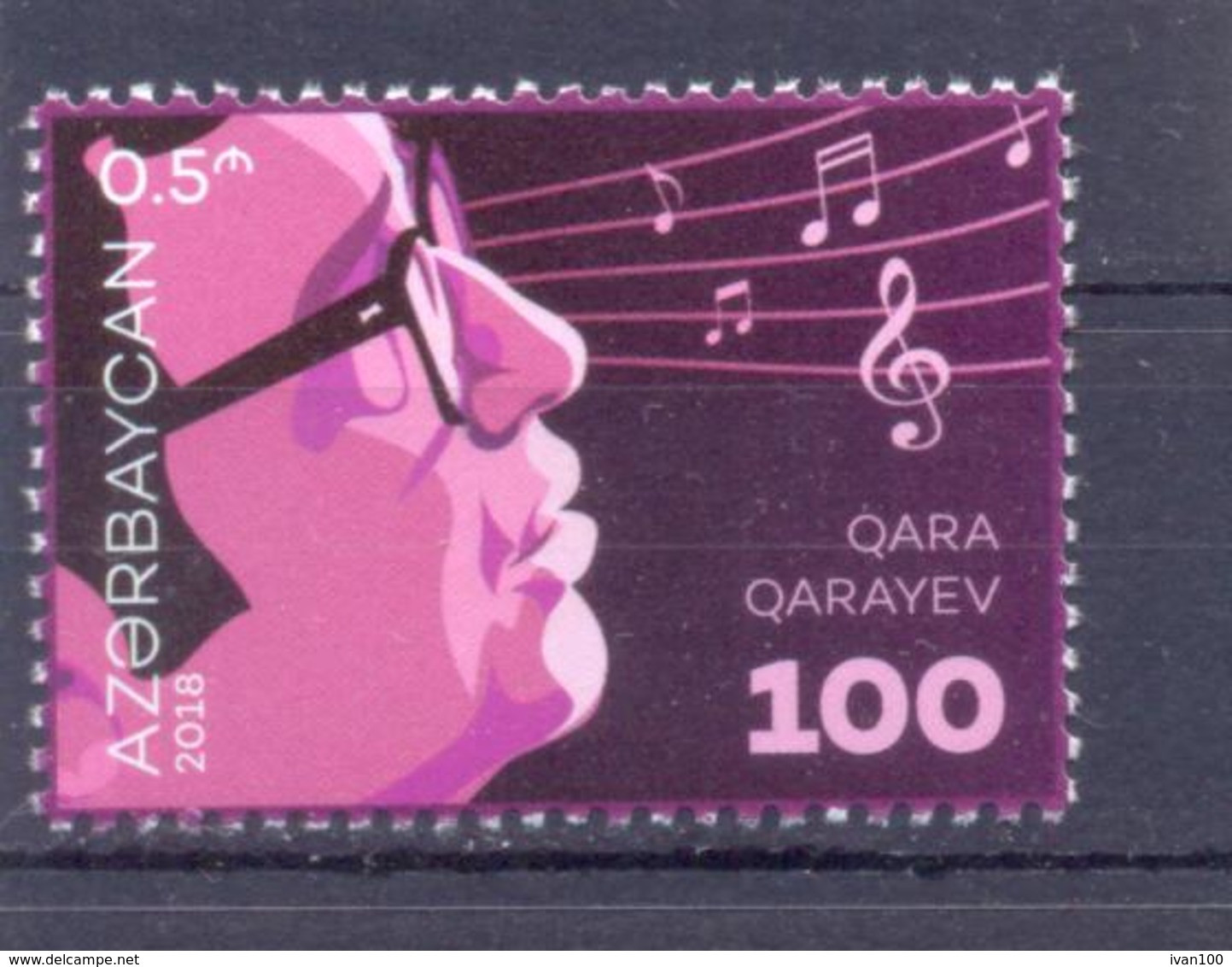 2018. Azerbaijan, Qara Garayev, Composer, 1v, Mint/** - Azerbeidzjan