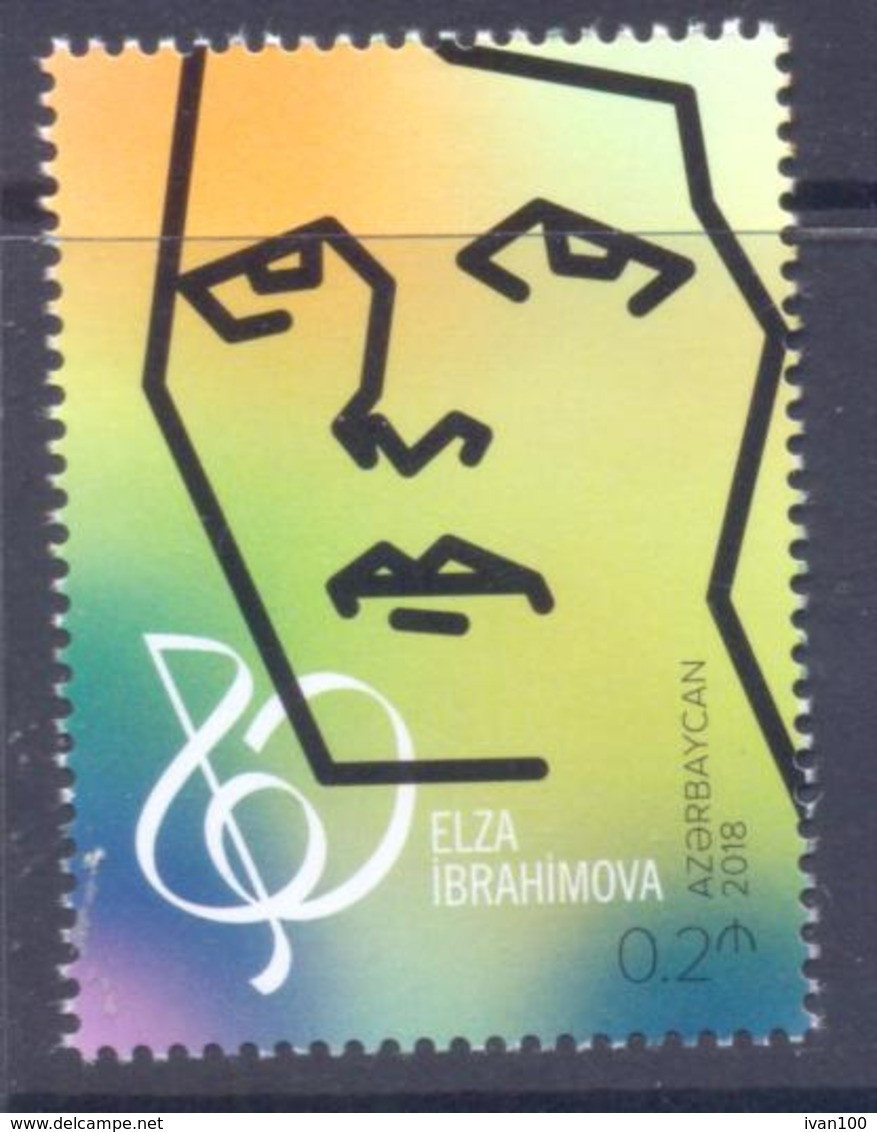 2018. Azerbaijan, Elza Ibragimova, Composer, 1v,  Mint/** - Azerbaiján