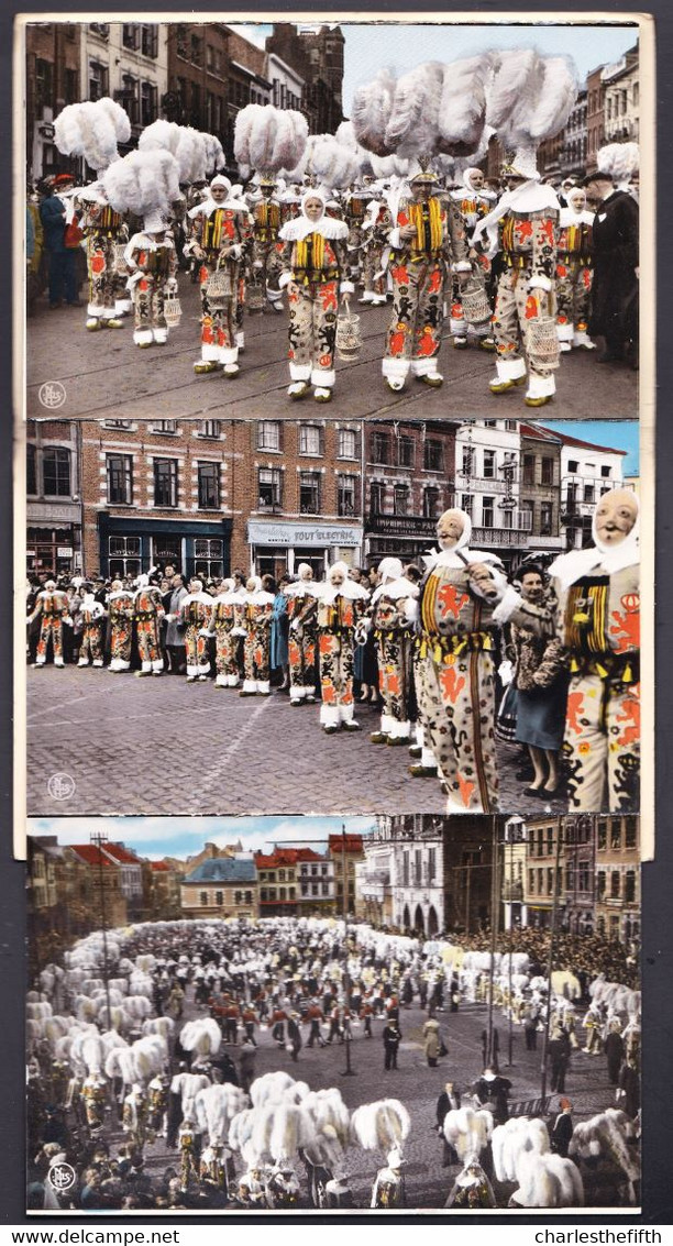 LIVRET AVEC 10 CPA COULEUR DETACHABLES CARNAVAL DE BINCHE - Impeccable ! Voir Scans - Carnevale