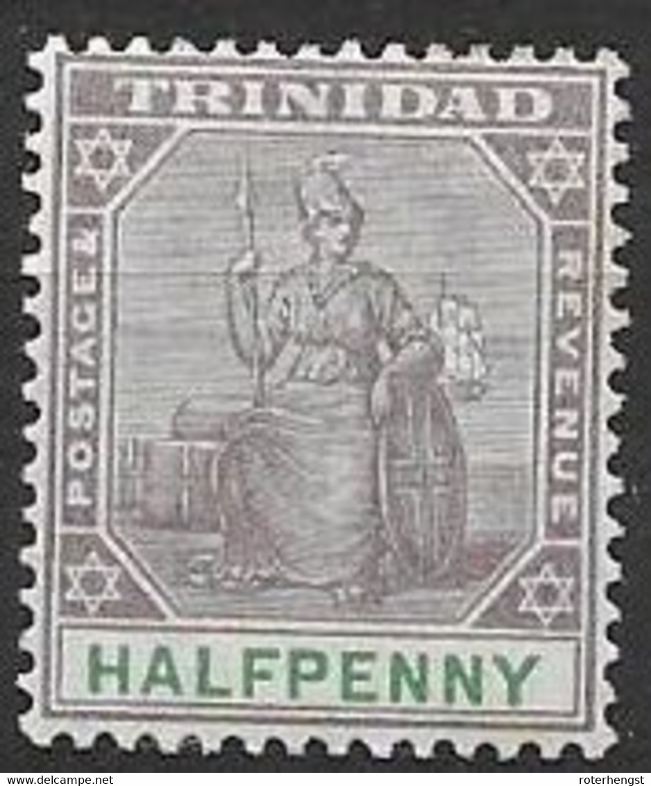 Trinidad Mint Hinge Trace * (quasi Mnh **) 4 Euros 1896 - Trinité & Tobago (...-1961)