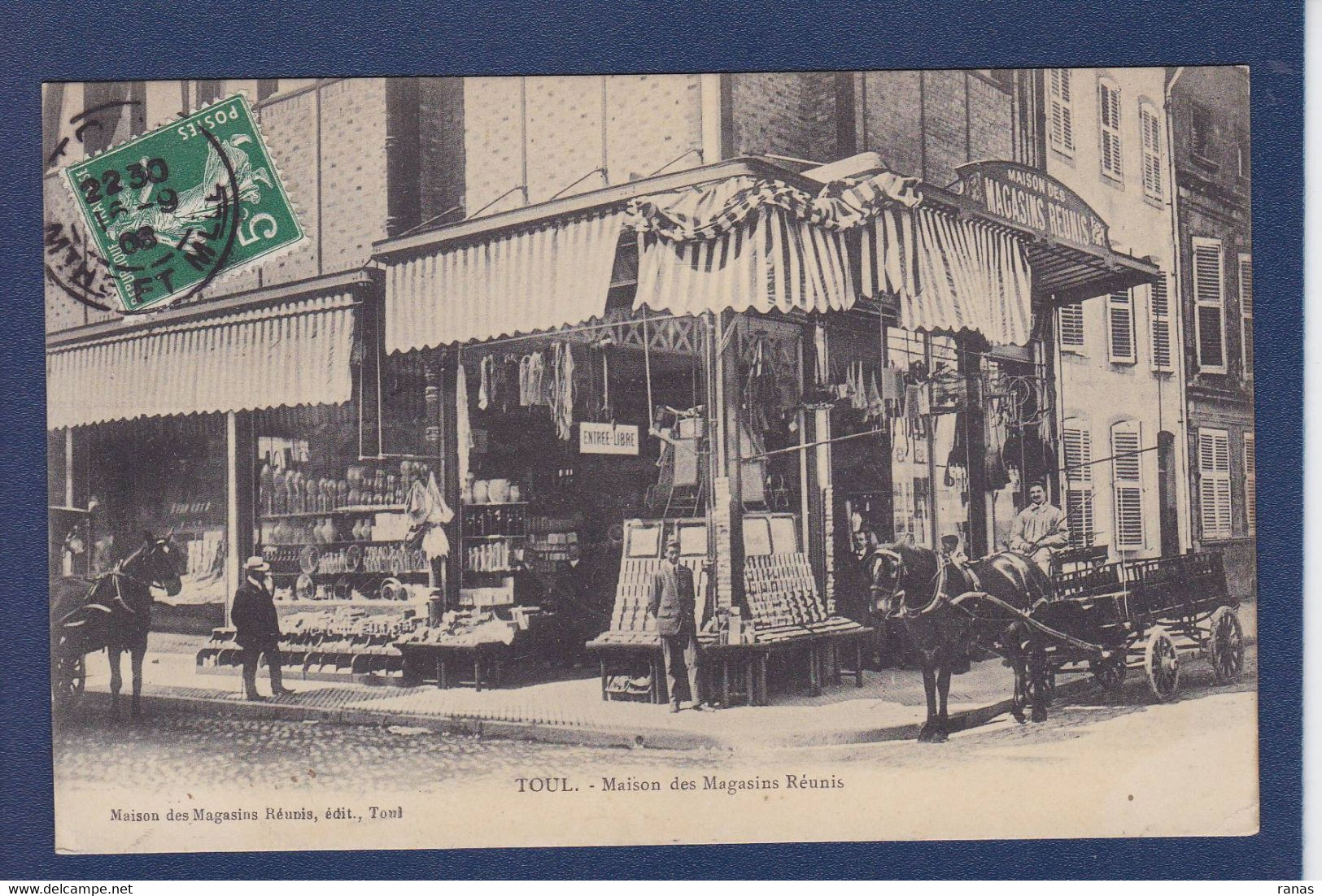 CPA [54] Meurthe Et Moselle > Toul Commerce Shop Attelage Devanture Magasin - Toul