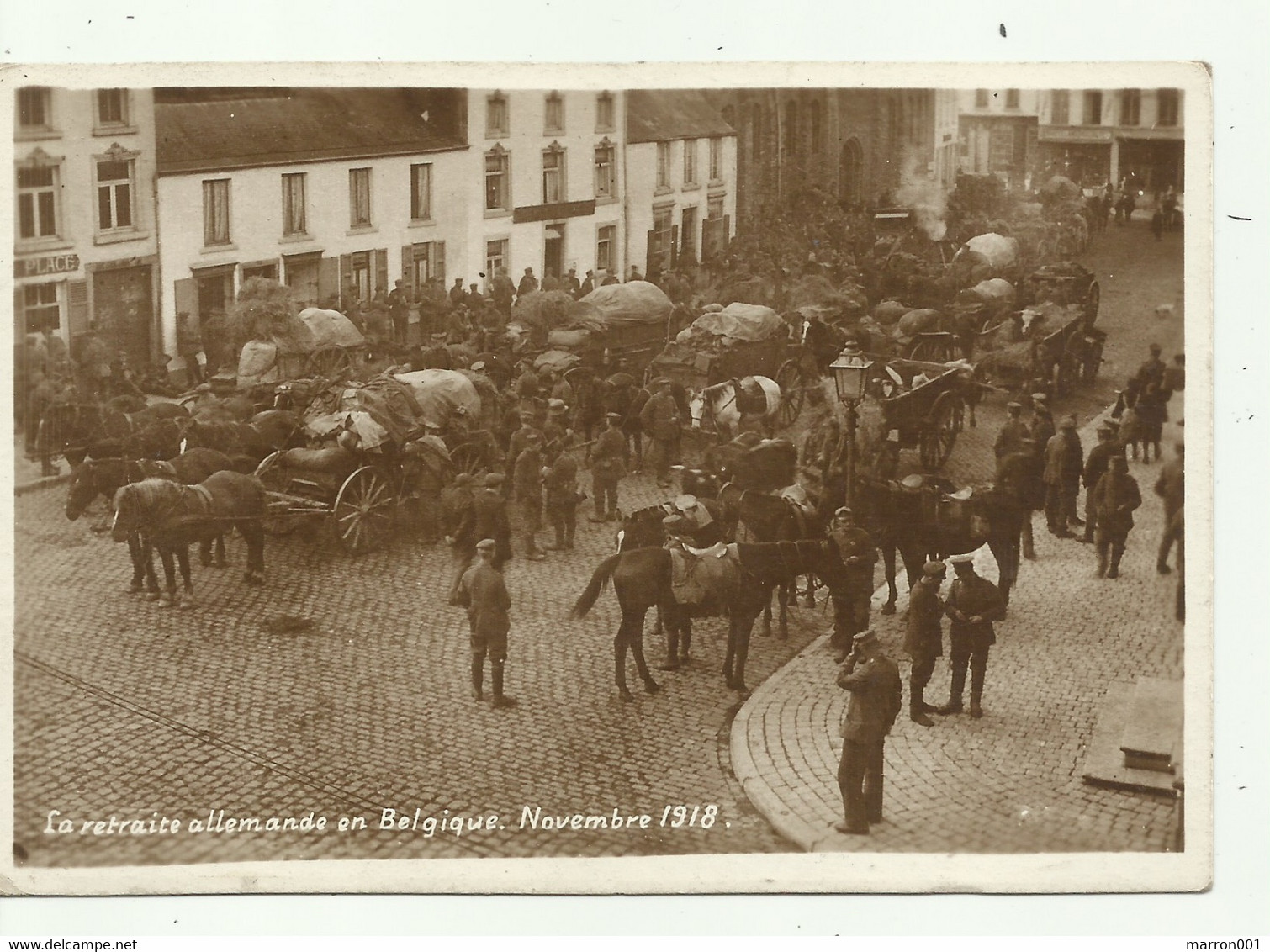 Soignies - La Retraite Allmande En Belgique November 1918 - Verzonden - Soignies