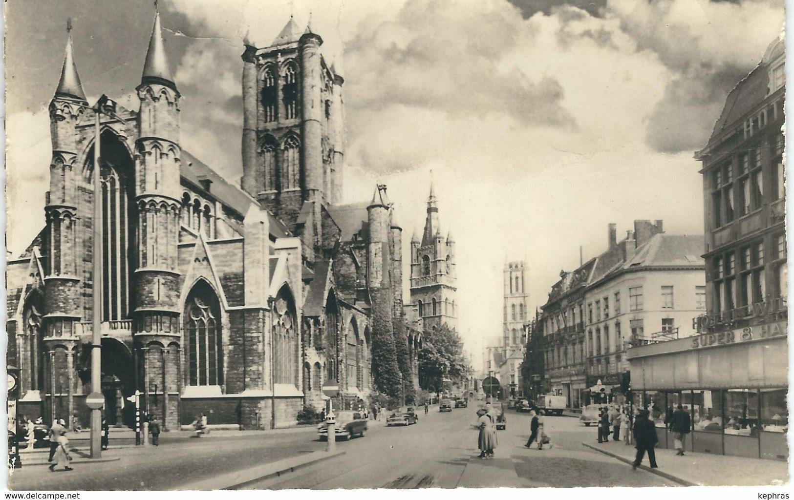 GAND - GENT : Eglise St. Nicolas, Beffroi Et St. Bavon - St. Nikolaaskerk, Belfort En St. Baafstoren - CPA PEU COURANTE - Gent