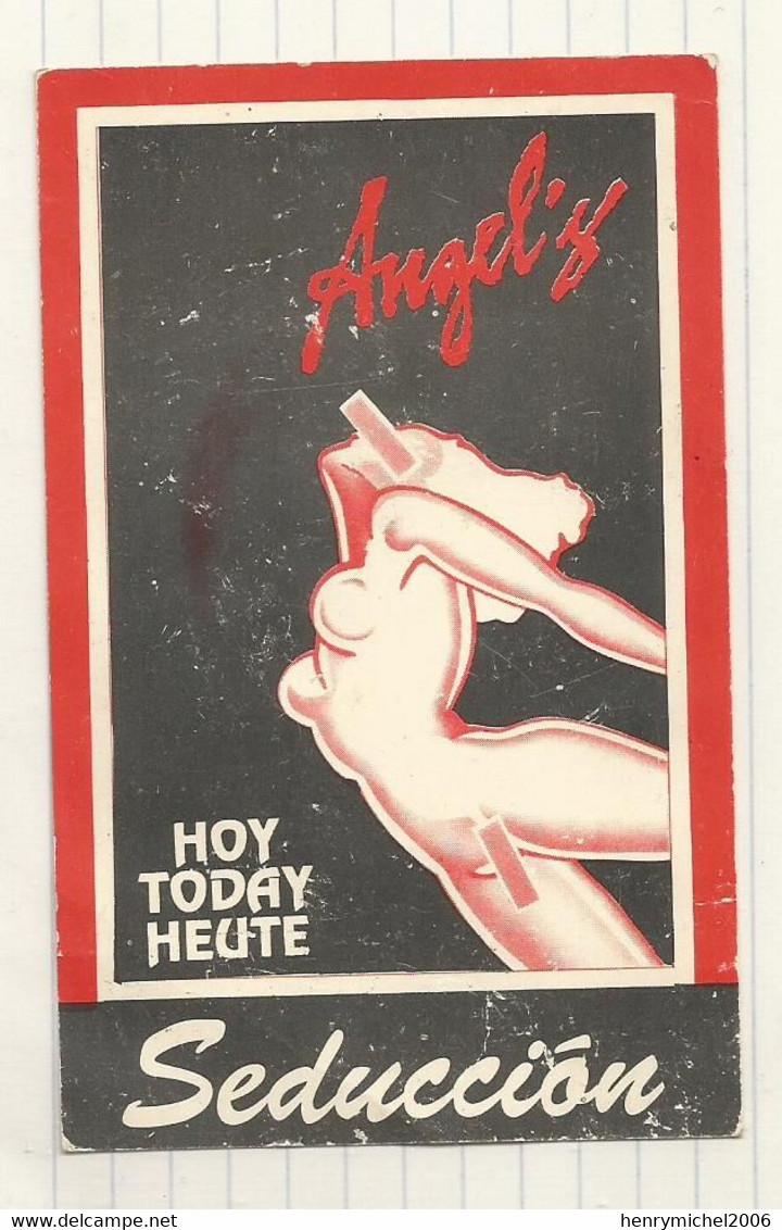 Carte De Visite Cdv Pin Up Angely Hoy Today Heute Seduccion 7x11 Cm - Cartes De Visite