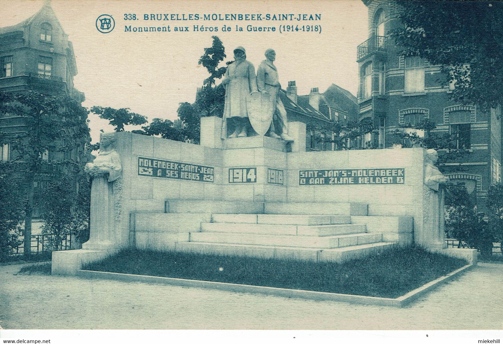 MOLENBEEK-MONUMENT AUX HEROS DE LA GUERRE 1914/1918 - St-Jans-Molenbeek - Molenbeek-St-Jean