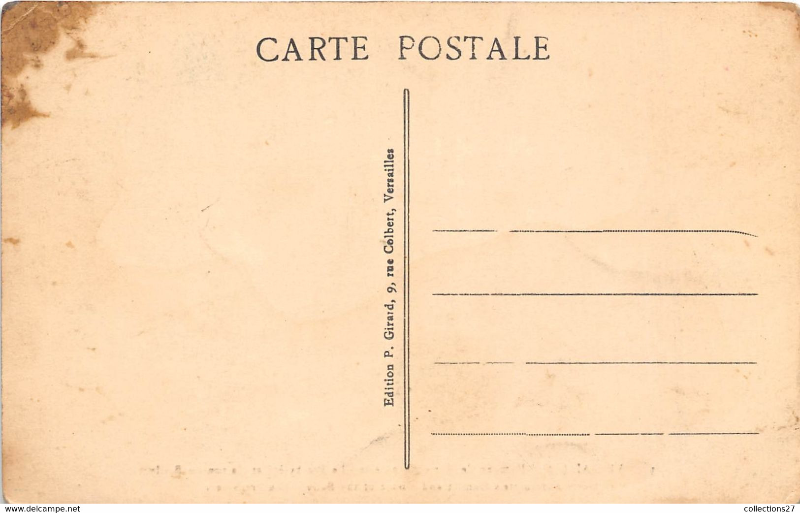 78-VERSAILLES- CHÂTEAU - LOT DE 500 CARTES POSTALES ANCIENNES  - QUELQUES EXEMPLES