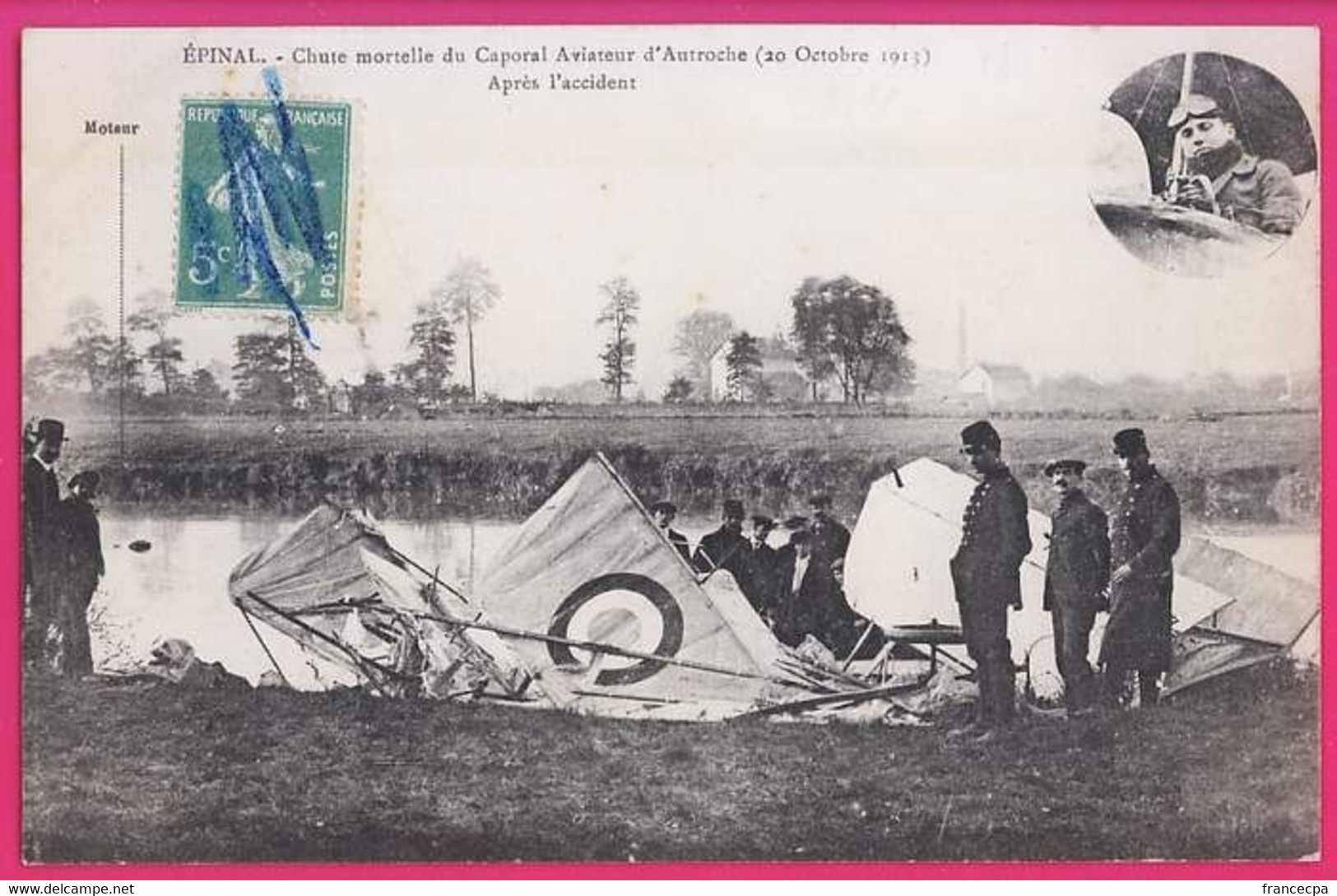 005 - EPINAL - AVIATION - Chute Mortelle Du Caporal Aviateur D'Autroche 20.10.1913 - Ongevalen