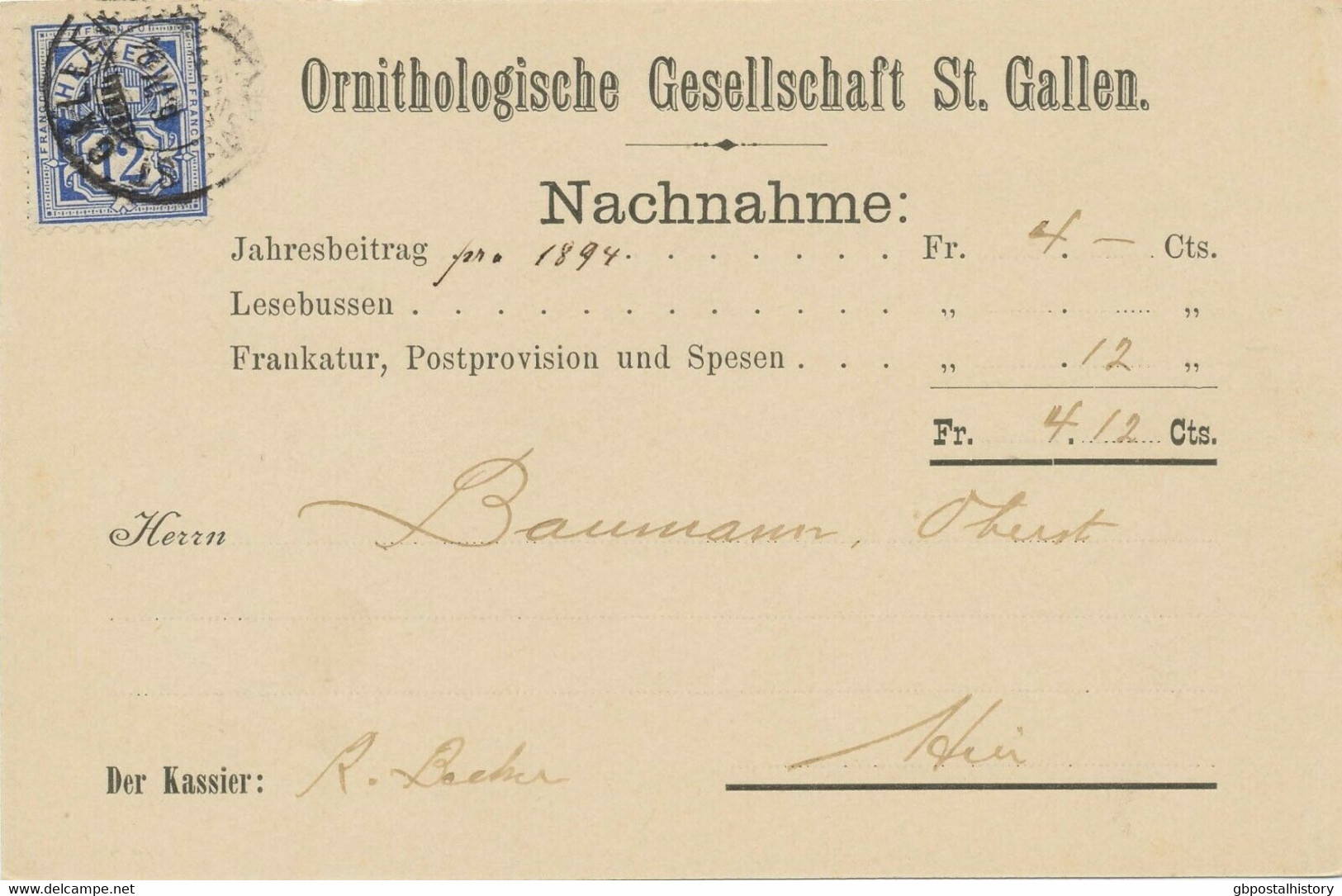 SCHWEIZ 1889/94, 12 C. M. Kontrollzeichen X Und Y Jeweils Als EF (EISENBAHN!!) - Spoorwegen