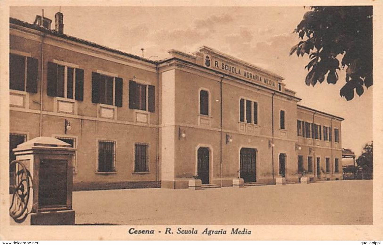 012185 "CESENA - R. SCUOLA AGRARIA MEDIA"   ARCH. '900. CART NON SPED - Cesena