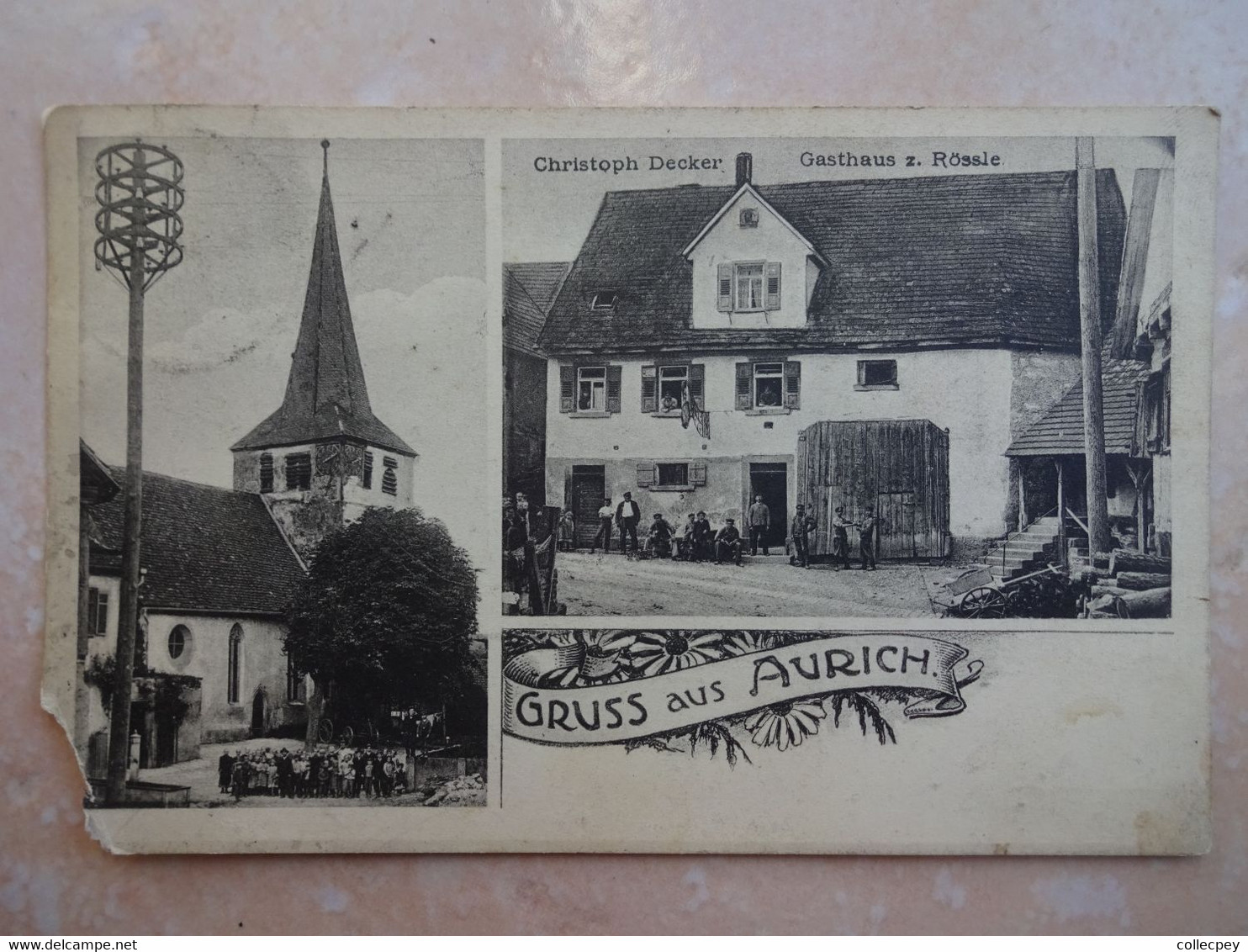 CPA ALLEMAGNE GERMANY Gruss Aus AURICH - Mauvais état - Aurich