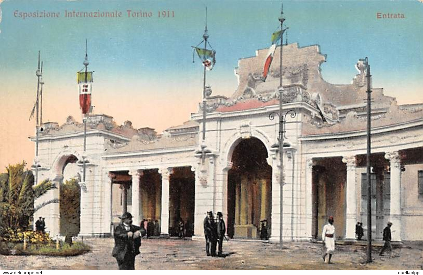 012187 "TORINO - ESPOSIZIONE INTERNAZIONALE 1911 - ENTRATA"   ARCH. '900. CART NON SPED - Ausstellungen
