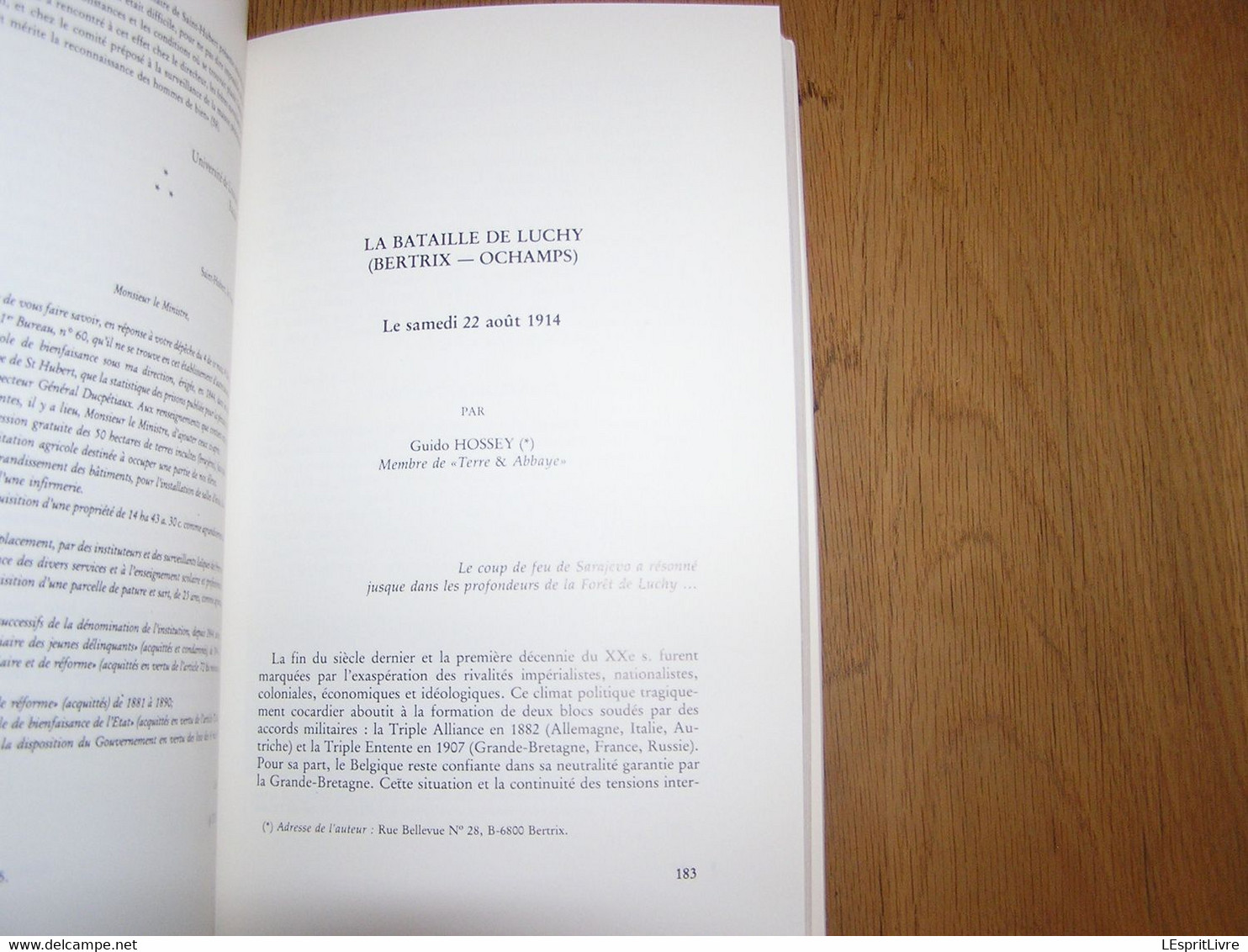 SAINT HUBERT D' ARDENNE Tome 5 Regionalisme Converserie Abbaye Moyen Age Guerre 14 18 Luchy Ochamps Bertrix Exode Mai 40