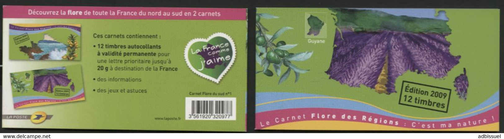 Carnet AUTOADHESIF BC 303 "Flore Des Régions" Vendu à La Valeur Faciale. Neuf. TB - Commémoratifs