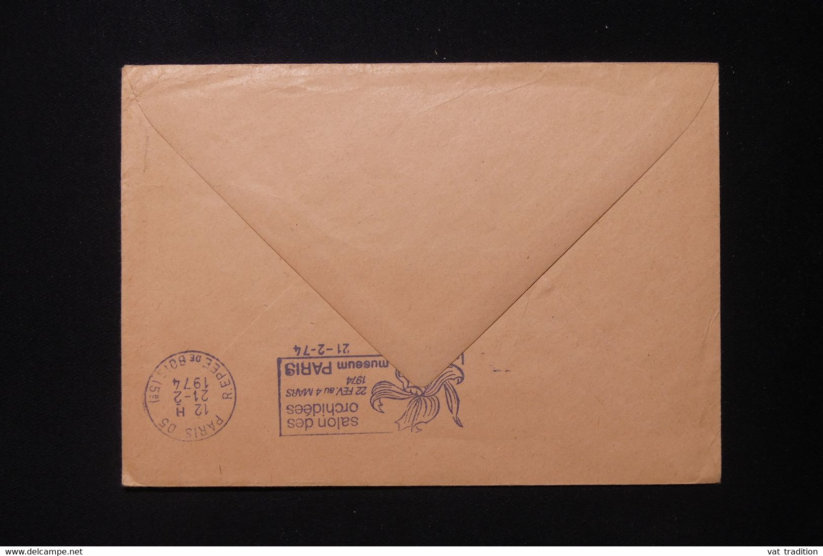 POLYNÉSIE - Enveloppe Des PTT ( Pli De Service ) De Papeete Pour La France En 1974 - L 88074 - Storia Postale