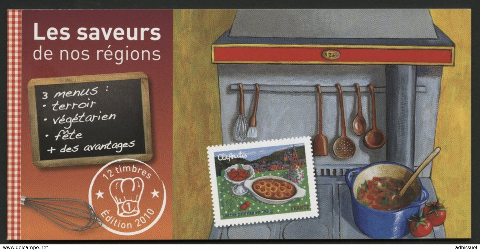 Carnet AUTOADHESIF BC 431 "Les Saveurs De Nos Régions" 2010. Vendu à La Valeur Faciale. Neuf. TB - Commémoratifs