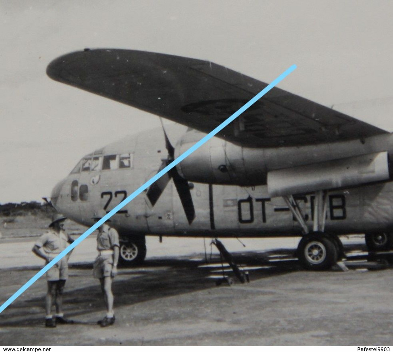 Photox2 FORCE AERIENNE Luchtmacht Avion Vliegtuig FAIRCHILD C119 CONGO Para Commandos Vers 1955 Aviation Plane - Aviazione