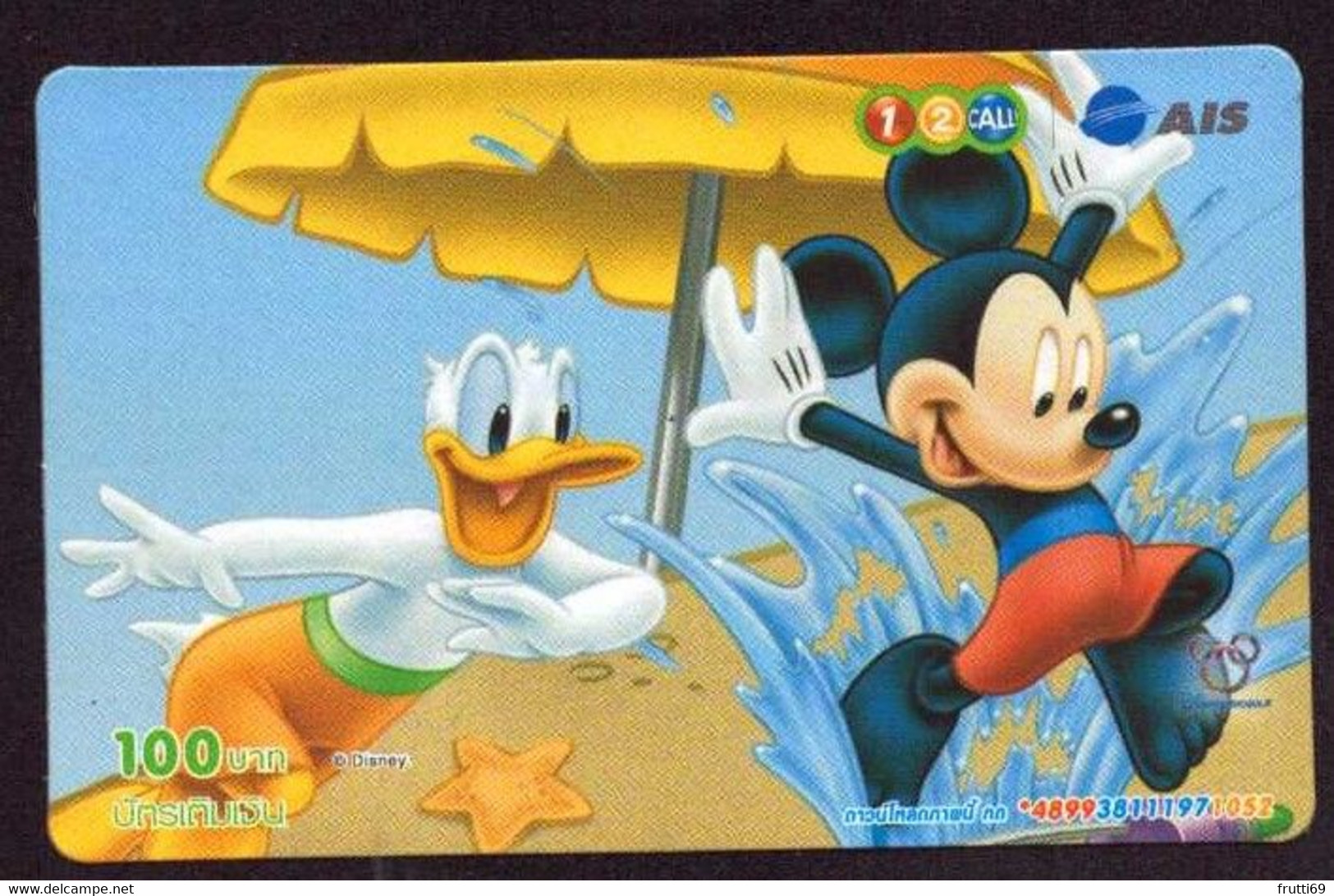 TK -  N0227 DISNEY - Tailand - Prepaid 12call - Disney