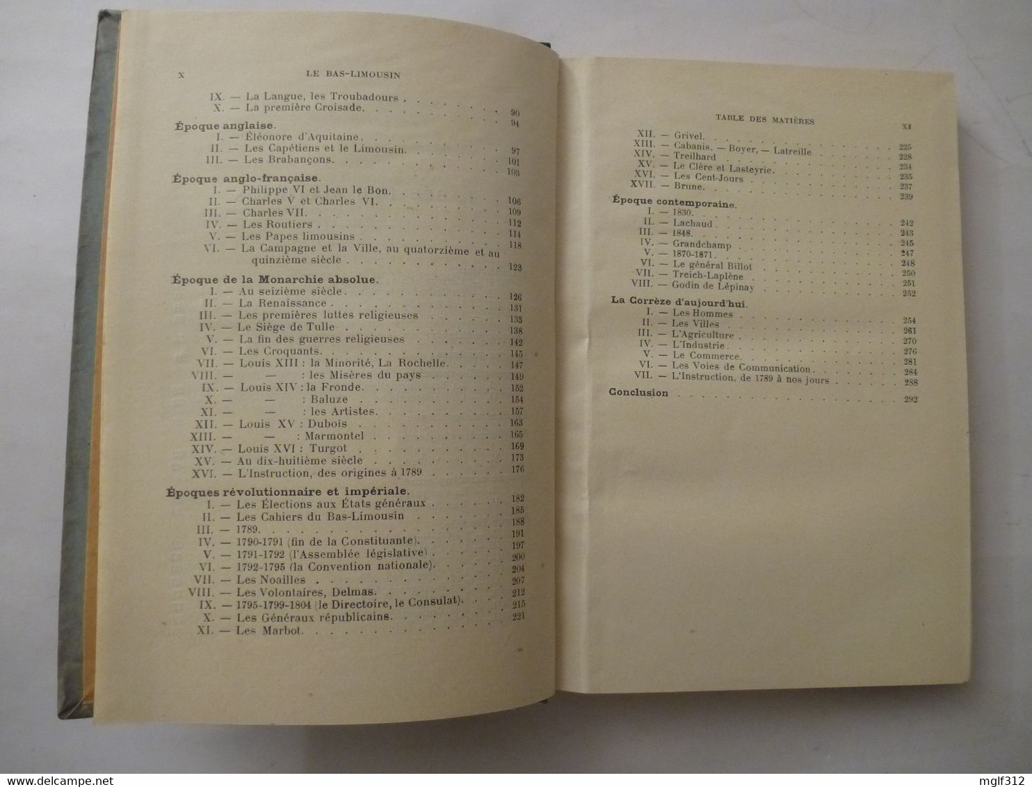 LE BAS-LIMOUSIN : Histoire Et Géographie De La CORREZE - Editeur J EYBOULET - USSEL - Juillet 1912 - Limousin