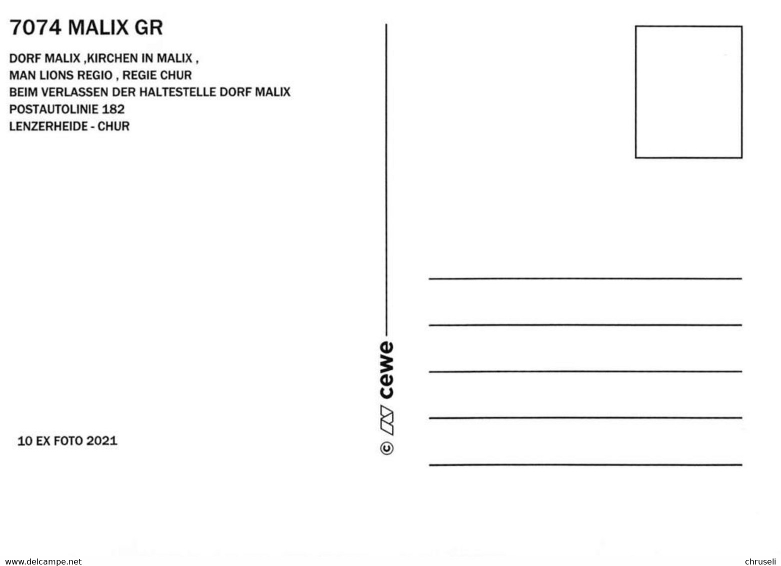 Malix H  4 Bild Postauto Limitierte Auflage! - Malix 