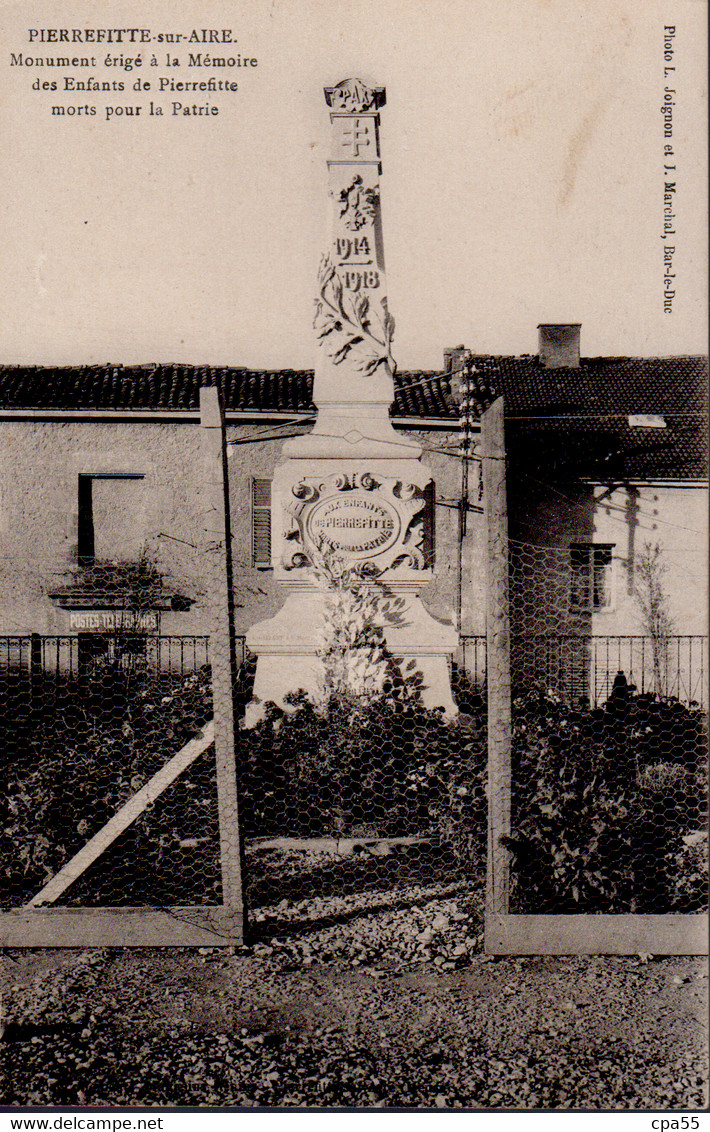 PIERREFITTE SUR AIRE  -  Monument érigé à La Mémoire Des Enfants De Pierrefitte Morts Pour La France. - Pierrefitte Sur Aire