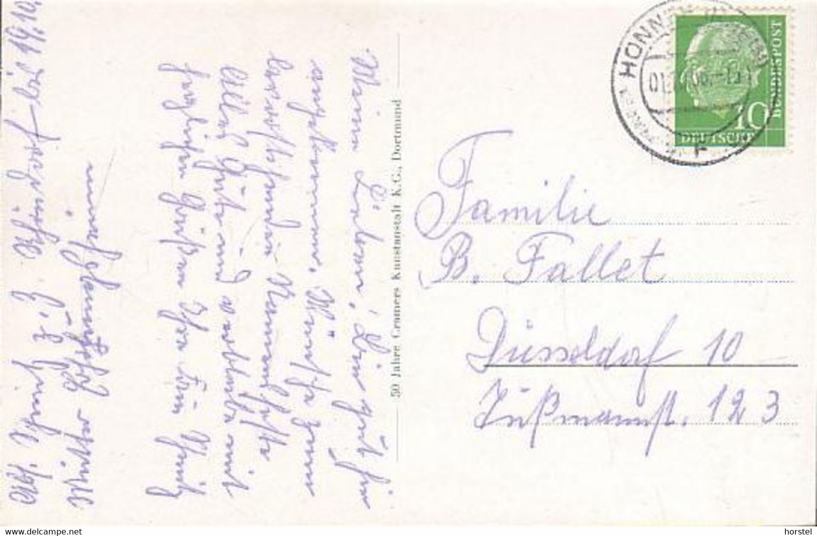 D-53604 Bad Honnef - Rhöndorf - Kapelle , Straßenansicht - Drachenfels (50er Jahre) - Stamp - Bad Honnef