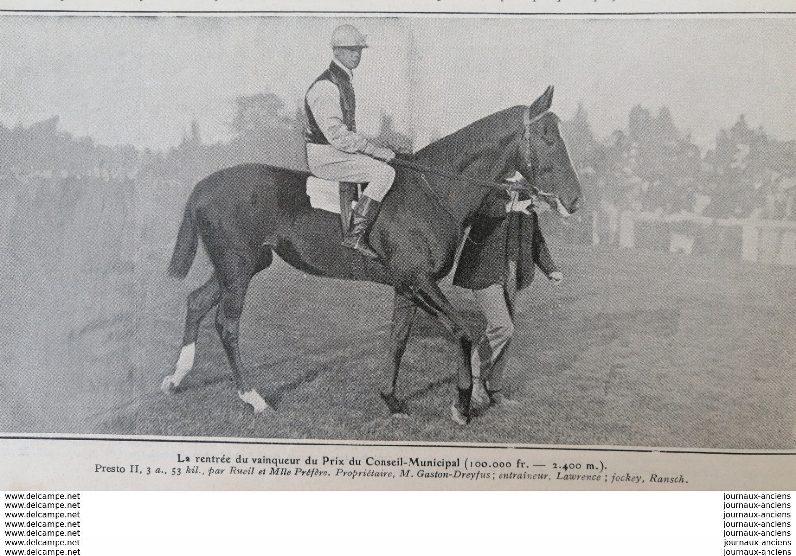 1904  HIPPISME - LE PRIX DU CONSEIL MUNICIPAL - DESSIN DE SEM - 1900 - 1949