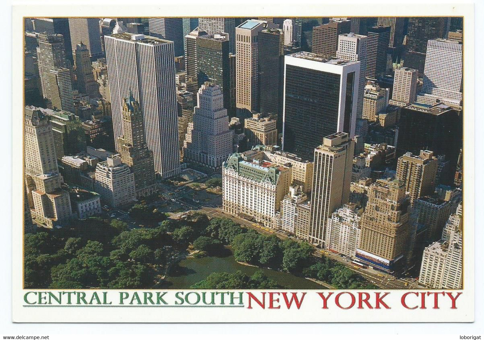 AERIAL VIEW OF CENTRAL PARK  SOUTH.- NEW YORK CITY.- ( U.S.A. ) - Parchi & Giardini