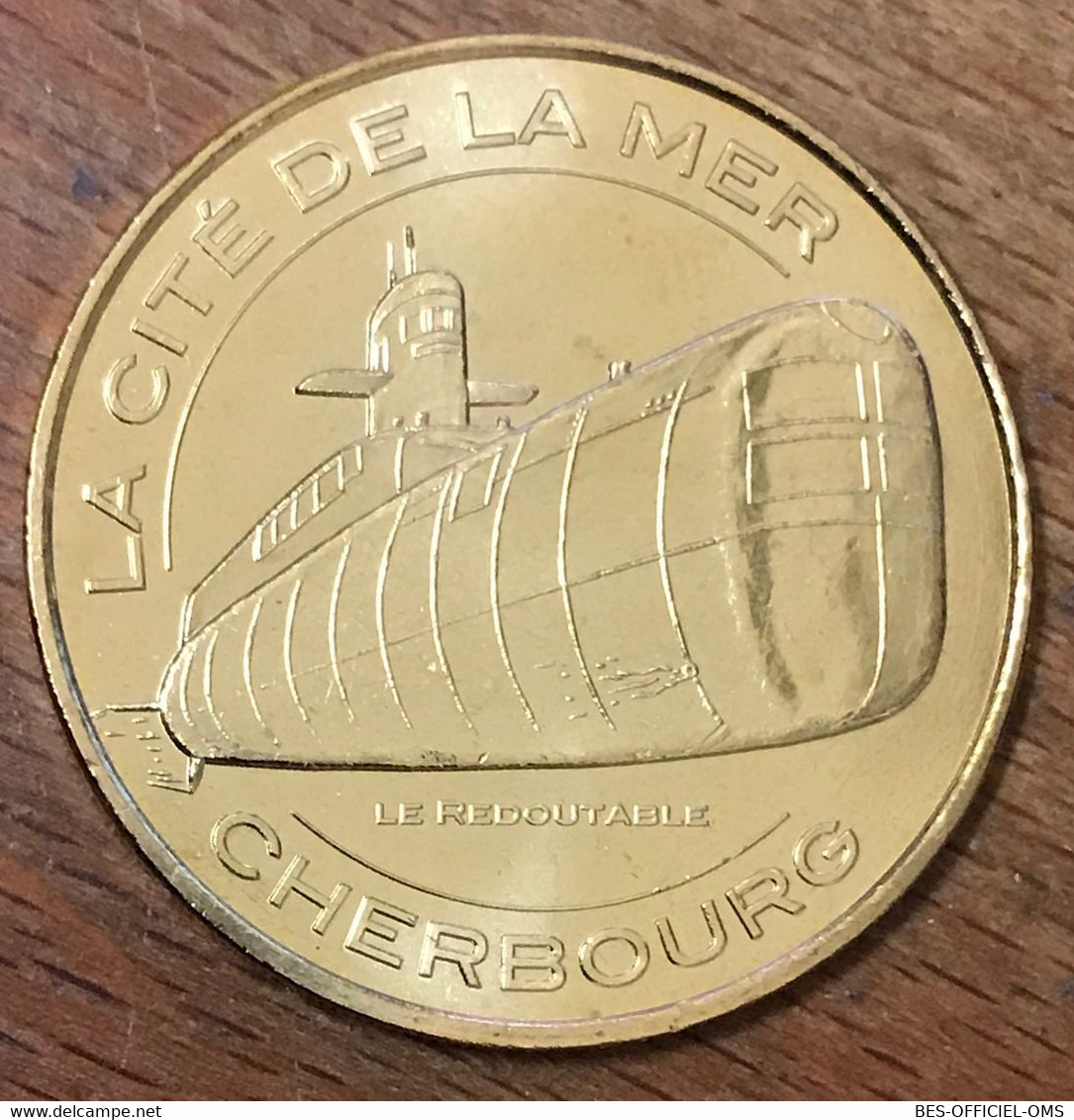 50 CHERBOURG CITÉ DE LA MER SOUS-MARIN LE REDOUTABLE 2012 MÉDAILLE MONNAIE DE PARIS JETON TOURISTIQUE MEDALS COIN TOKENS - 2012