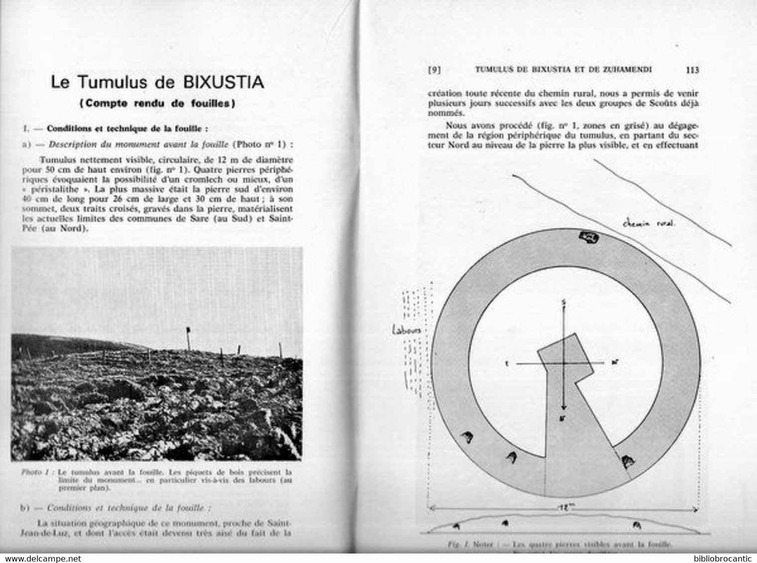 Bulletin Du MUSEE BASQUE N°74 (4éme Tr./1976) TUMULUS DE BIXUSTIA /A. MAGNO EUSKARAZ /Sommaire Sur/scan - Pays Basque