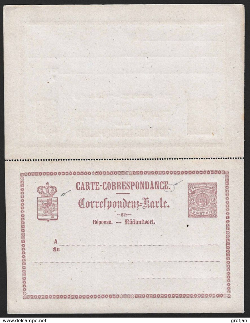 Carte Correspondance - Entier Postal - Stationery - Korrespondenzkarte No.6a/1/a Carte Double Neuf - Servizio