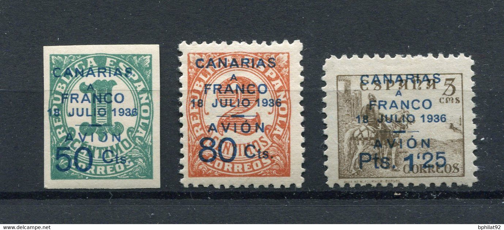 !!! ESPAGNE, PA N°113/115 NEUFS ** - Nuevos