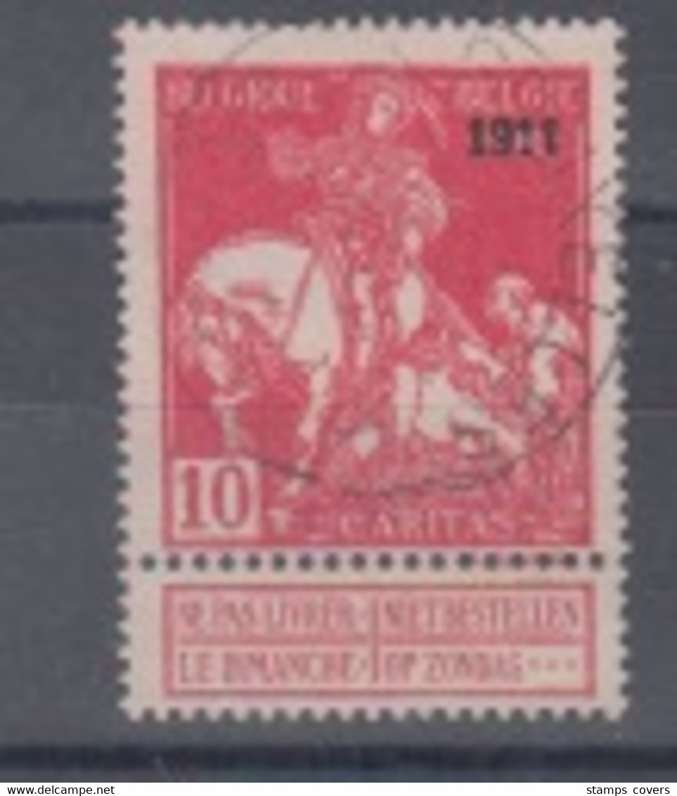 BELGIUM USED COB 99 LEMAIRE 1911 - 1910-1911 Caritas