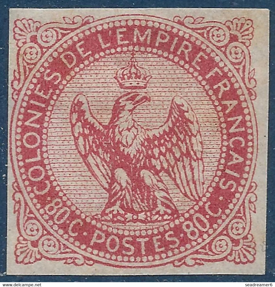 France Colonies Générales N°6* 80c Rose TTB - Eagle And Crown